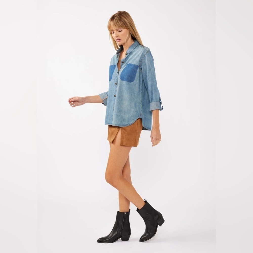 CURRENT ELLIOT | the perfect denim shirt | size medium
